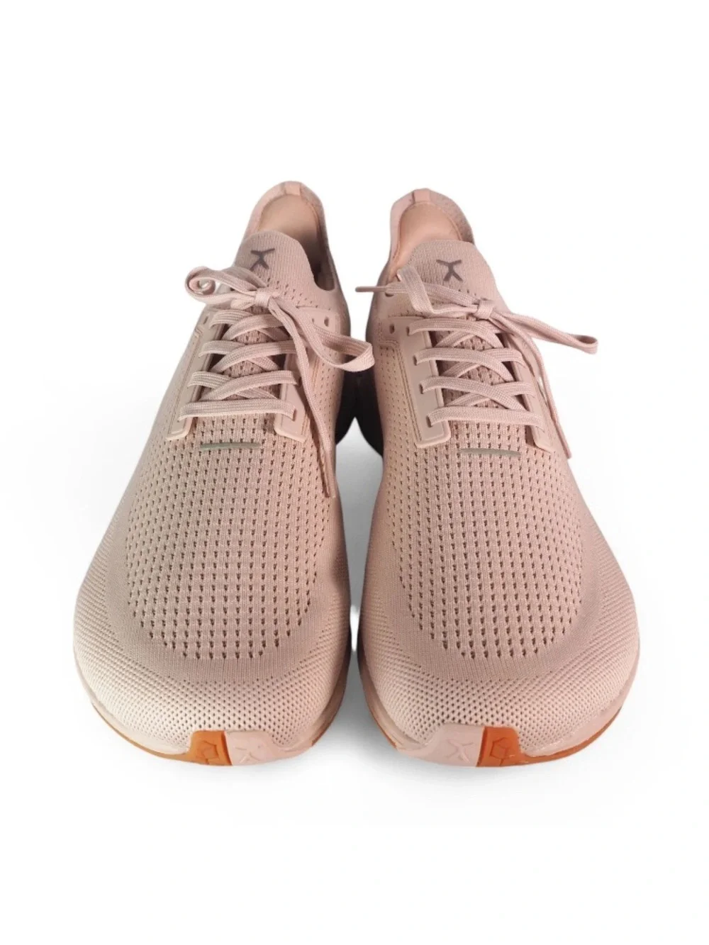 Flax Women’s Pink Knit Lace-Up Athletic Sneakers